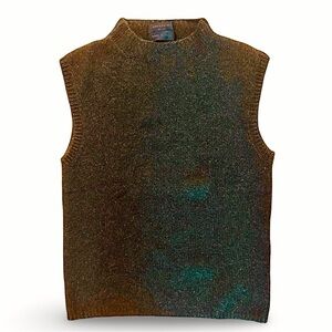 ANTEPRIMA Olive Cashmere Knit Sleeveless Sweater